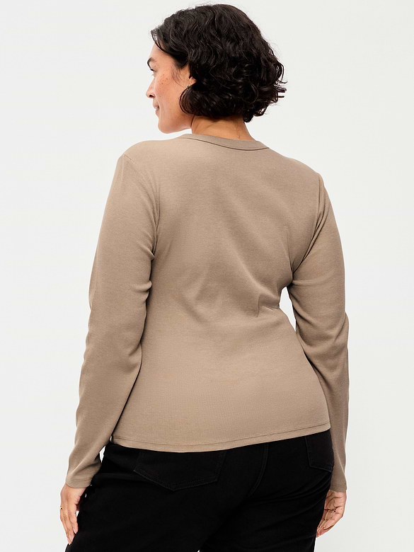 Snug Long-Sleeve Crew-Neck T-Shirt