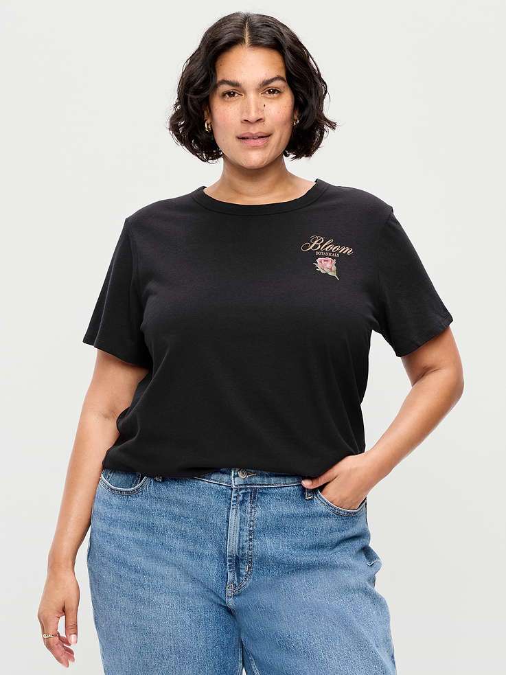 L'image numéro 7 présente T-shirt passe-partout ras du cou à imprimé