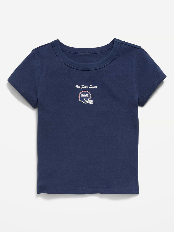 New York Giants Fitted Graphic T-Shirt for Girls