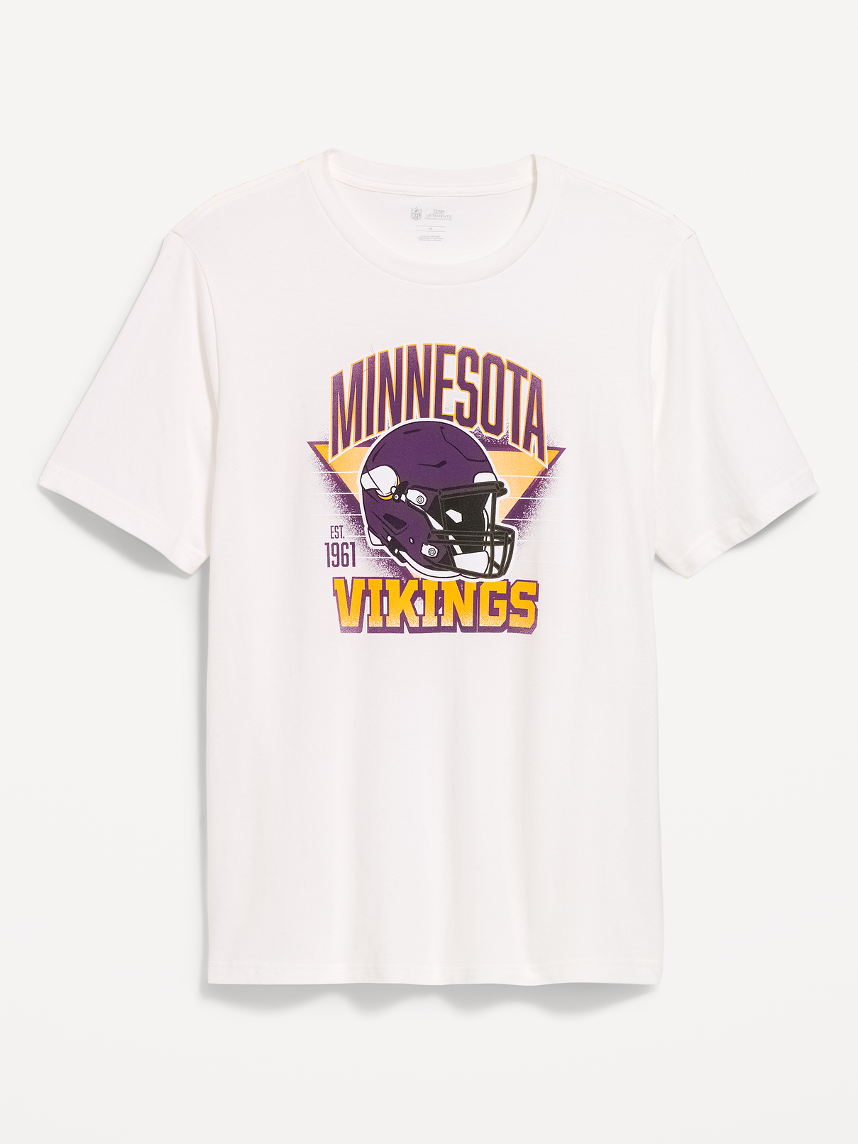 Image 1 of 1, rib-knit crew neck, short sleeves, graphic at front, Product #916627