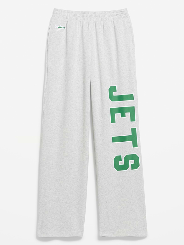 New York Jets High-Waisted SoComfy Wide-Leg Sweatpants for Women