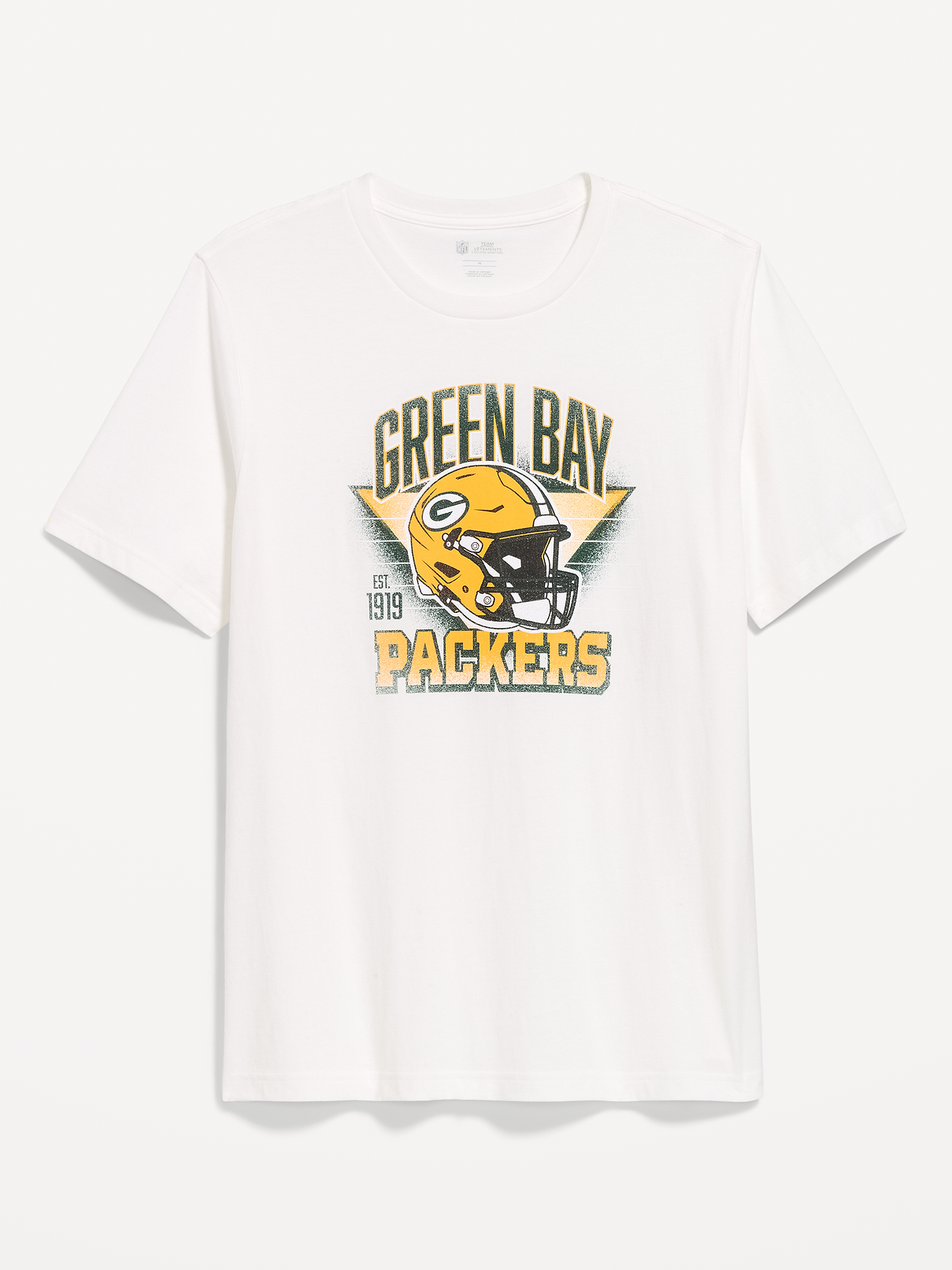 Image 1 of 2, rib-knit crew neck, short sleeves, graphic at front, Product #916208