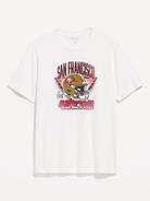 Image 1 of 2, rib-knit crew neck, short sleeves, graphic at front, Product #916278