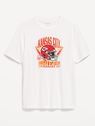 Image 1 of 2, rib-knit crew neck, short sleeves, graphic at front, Product #916351