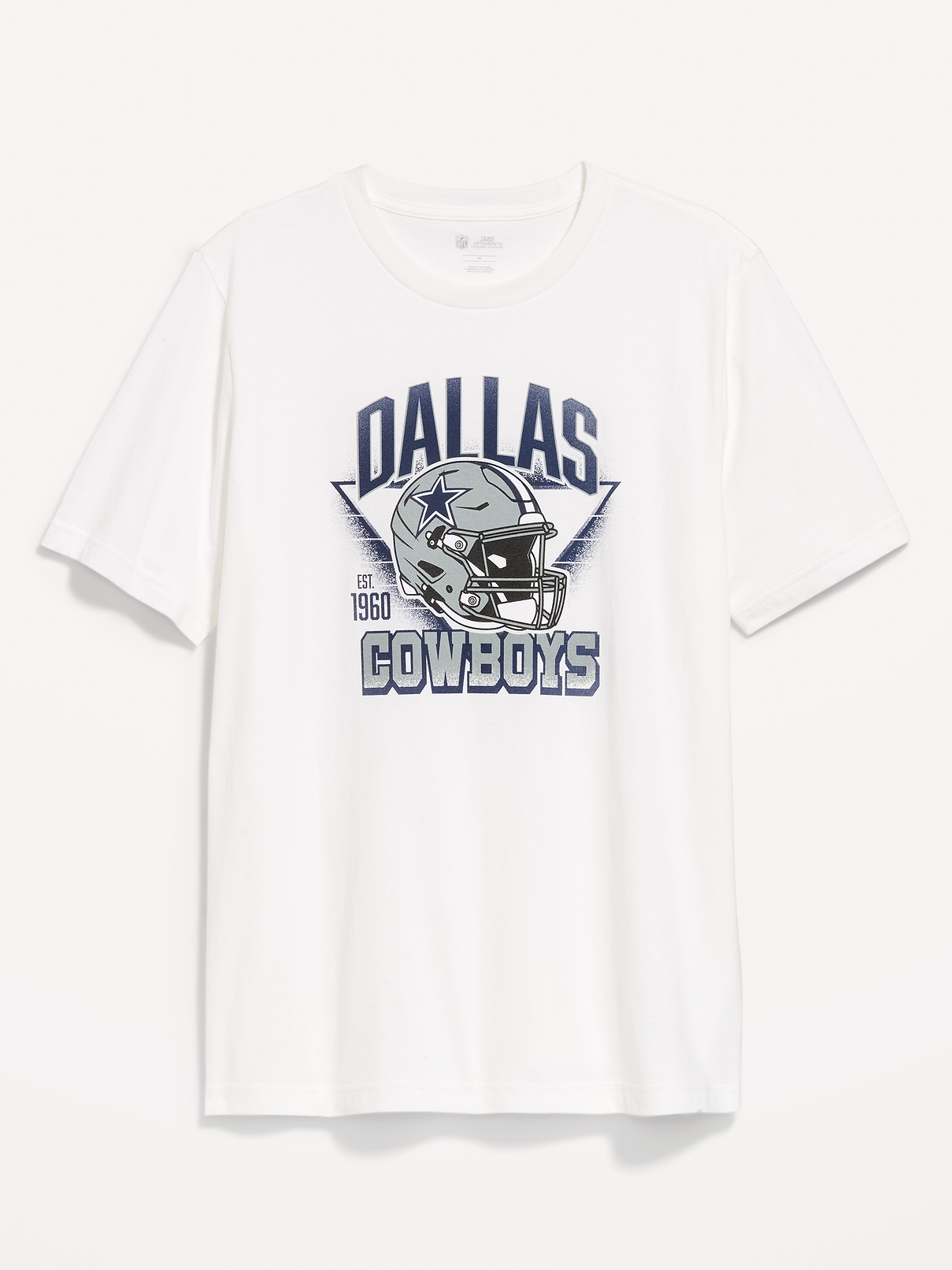 Image 1 of 2, rib-knit crew neck, short sleeves, graphic at front, Product #916541