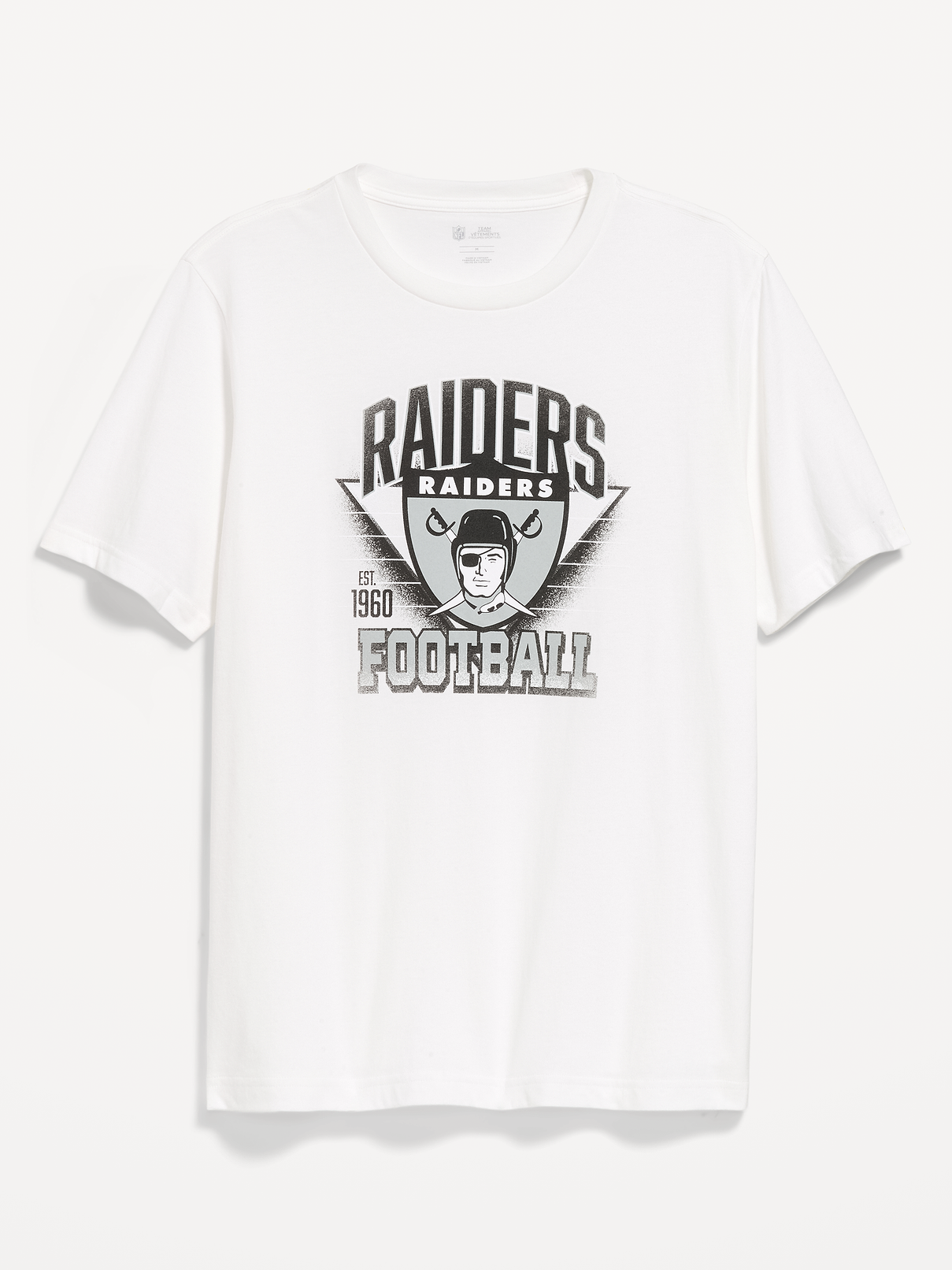 Image 1 of 1, rib-knit crew neck, short sleeves, graphic at front, Product #916566