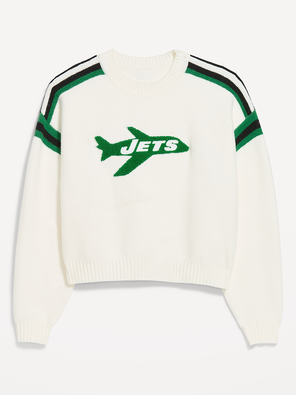 New York Jets Cropped Sweater for Women