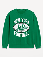 Image number 1 showing, New York Jets Oversized Fleece Sweatshirt for Women