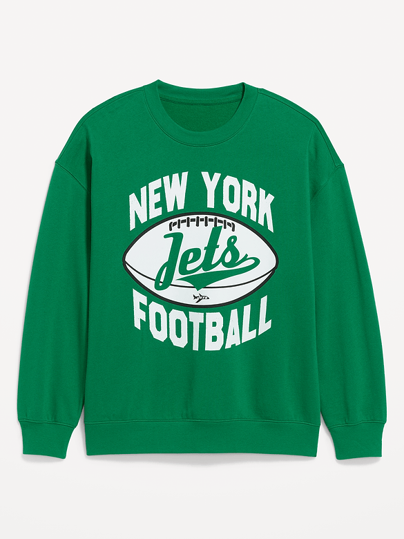 New York Jets Oversized Fleece Sweatshirt for Women