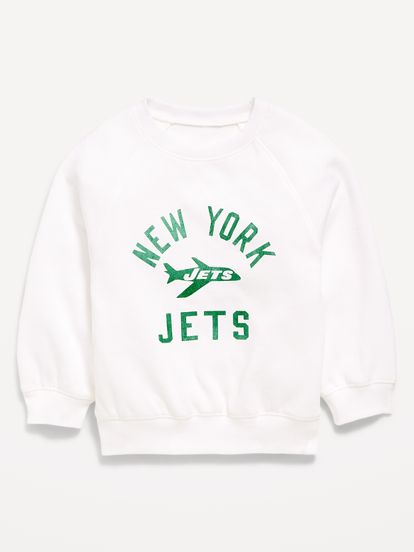 New York Jets Crew-Neck Sweatshirt for Toddler Girls