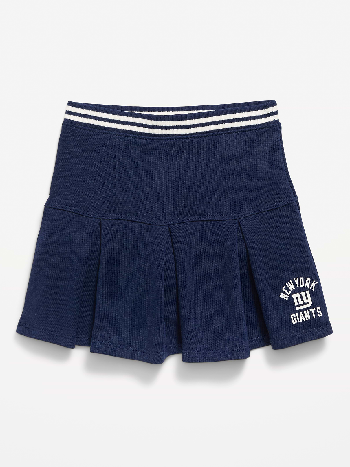 Image number 1 showing, New York Giants French Terry Pleated Skort for Toddler Girls