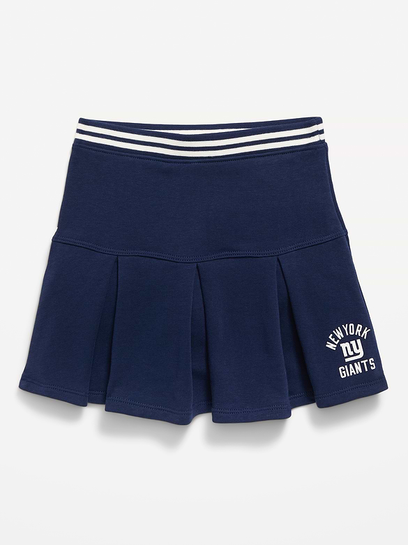 New York Giants French Terry Pleated Skort for Toddler Girls
