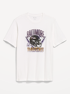 Image 1 of 1, rib-knit crew neck, short sleeves, graphic at front, Product #916668