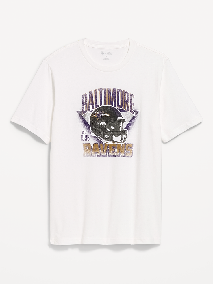 Image 1 of 1, rib-knit crew neck, short sleeves, graphic at front, Product #916668