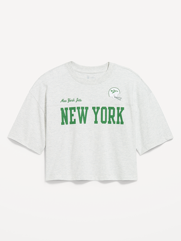 New York Jets Vintage Oversized T-Shirt for Women