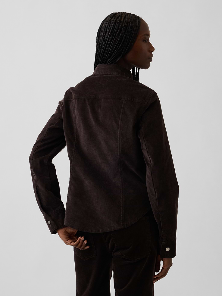 Image number 3 showing, Corduroy Fitted Shirt