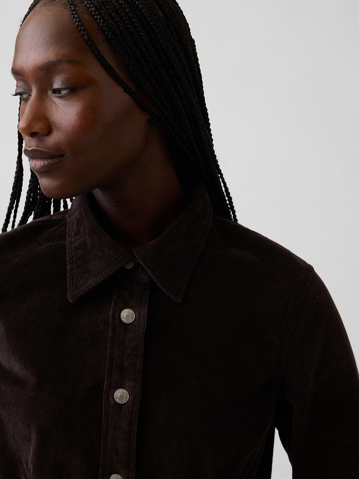 Image number 4 showing, Corduroy Fitted Shirt