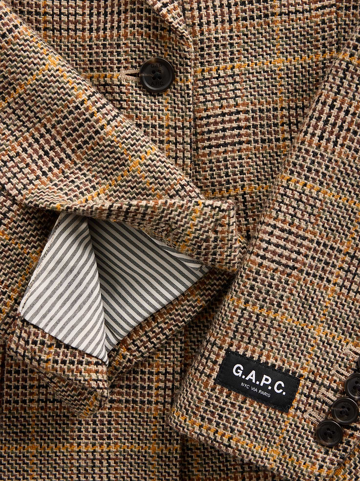 Image 7 of 9, Gap × A.P.C. Wool-Blend Relaxed Blazer, Cardmember Early Access