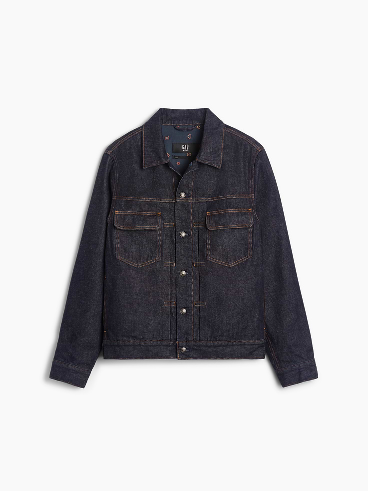 Image 9 of 10, Gap × A.P.C. Lined Japanese Denim Jacket, Cardmember Early Access