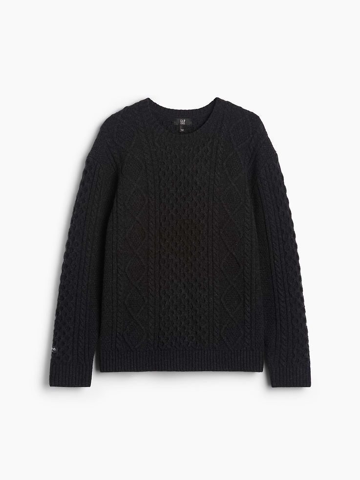 Image 7 of 8, Gap × A.P.C. Wool Cable-Knit Sweater, Cardmember Early Access