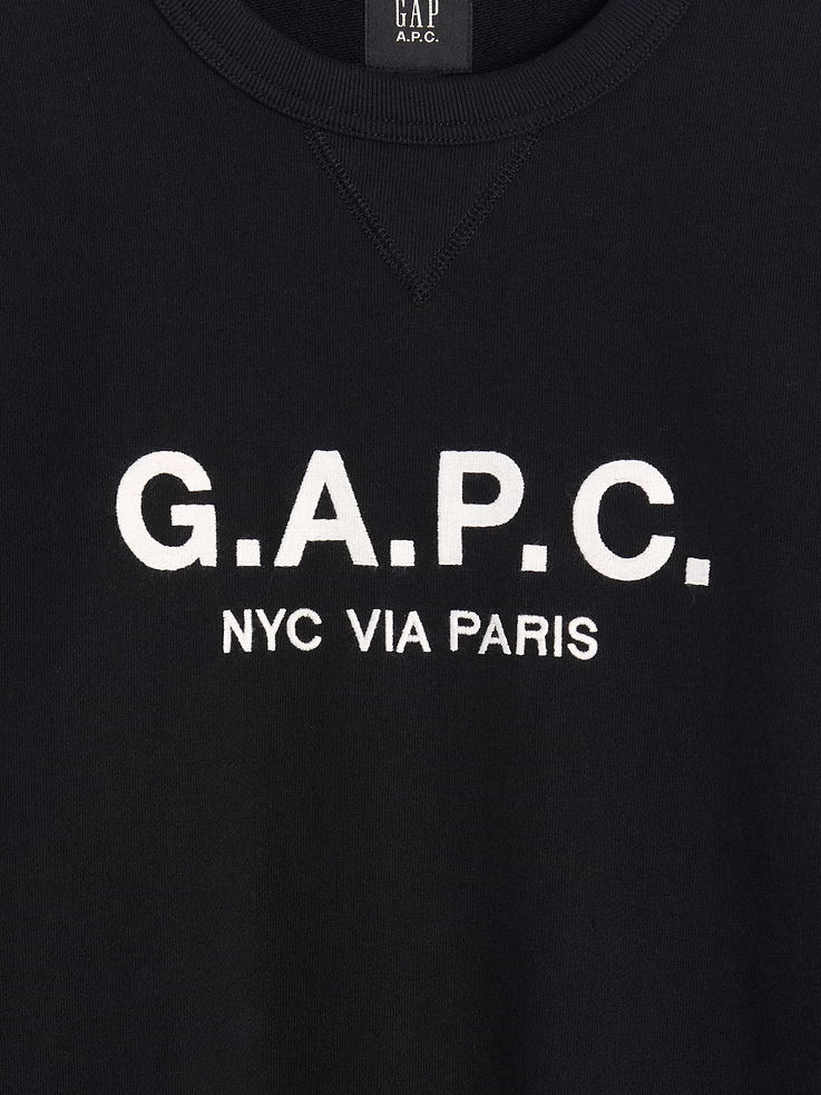 Image 5 of 6, Gap × A.P.C. Heavyweight Logo Sweatshirt, Cardmember Early Access