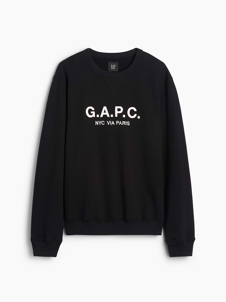 Image 6 of 6, Gap × A.P.C. Heavyweight Logo Sweatshirt, Cardmember Early Access