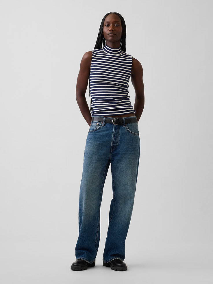 Image 2 of 5, Modern Mockneck Tank Top