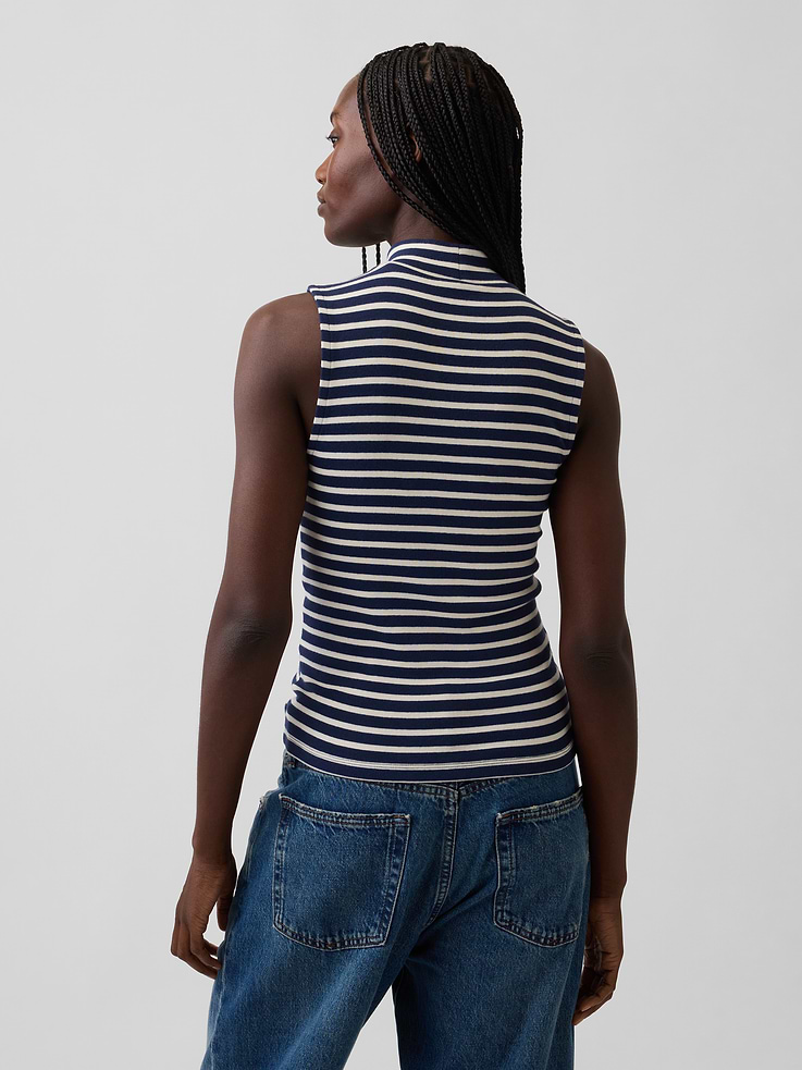 Image 3 of 5, Modern Mockneck Tank Top