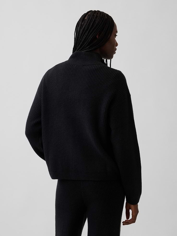 Image number 3 showing, CashSoft Oversized Half-Zip Pullover