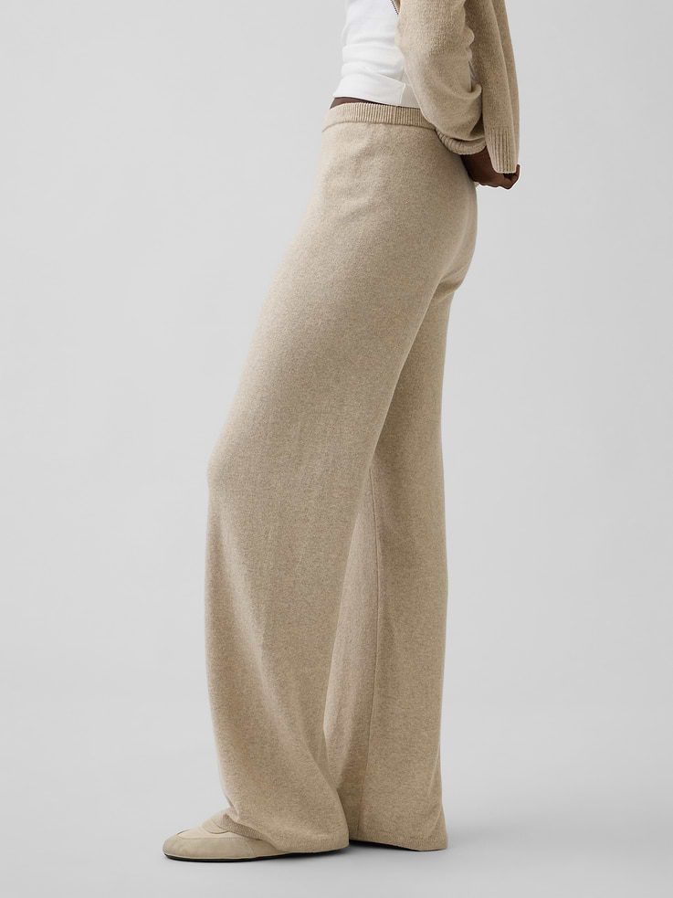 Image 3 de 6, Pantalon ample Effet cachemire