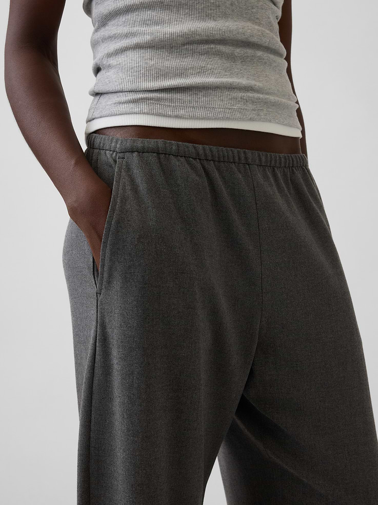Image 5 of 6, Mid Rise Easy Barrel Ankle Pants