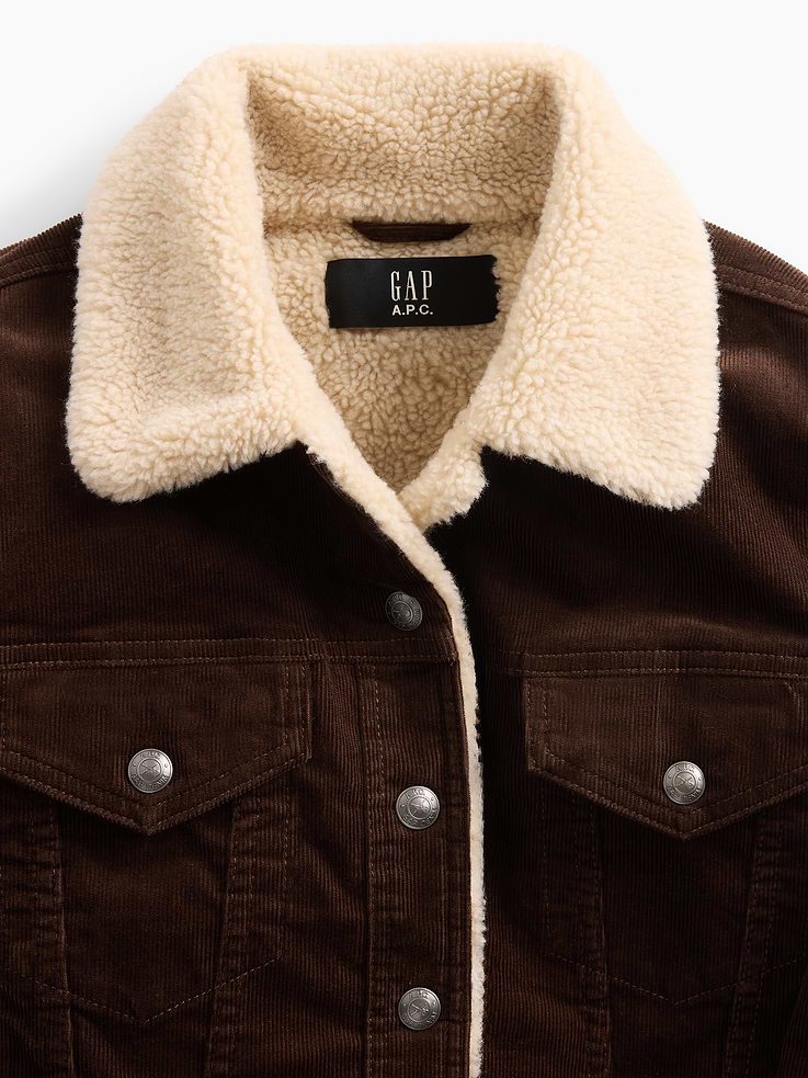 Image 6 of 10, Gap × A.P.C. Icon Corduroy Crop Jacket, Cardmember Early Access