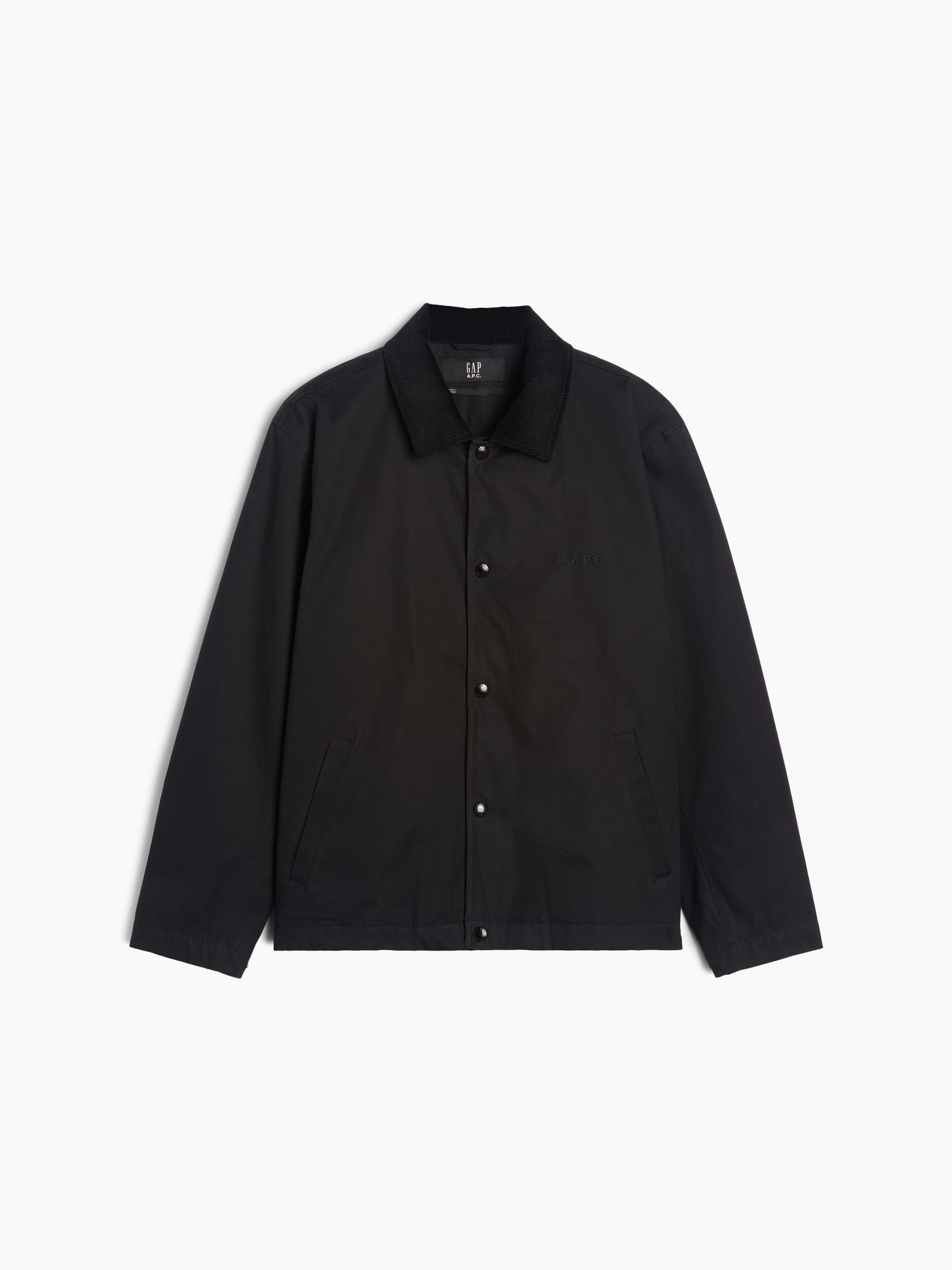 A.P.C. コーチジャケット ブラック Gap × A.P.C. Coated Canvas Coaches Jacket | Gap