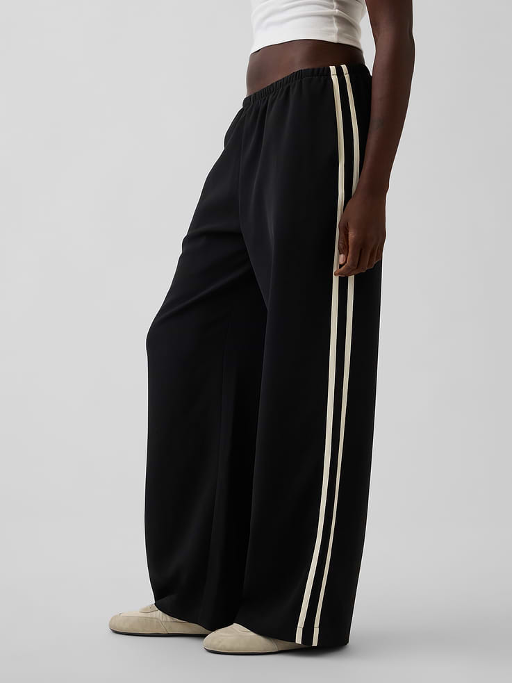 Image 3 of 7, Easy Wide-Leg Pants