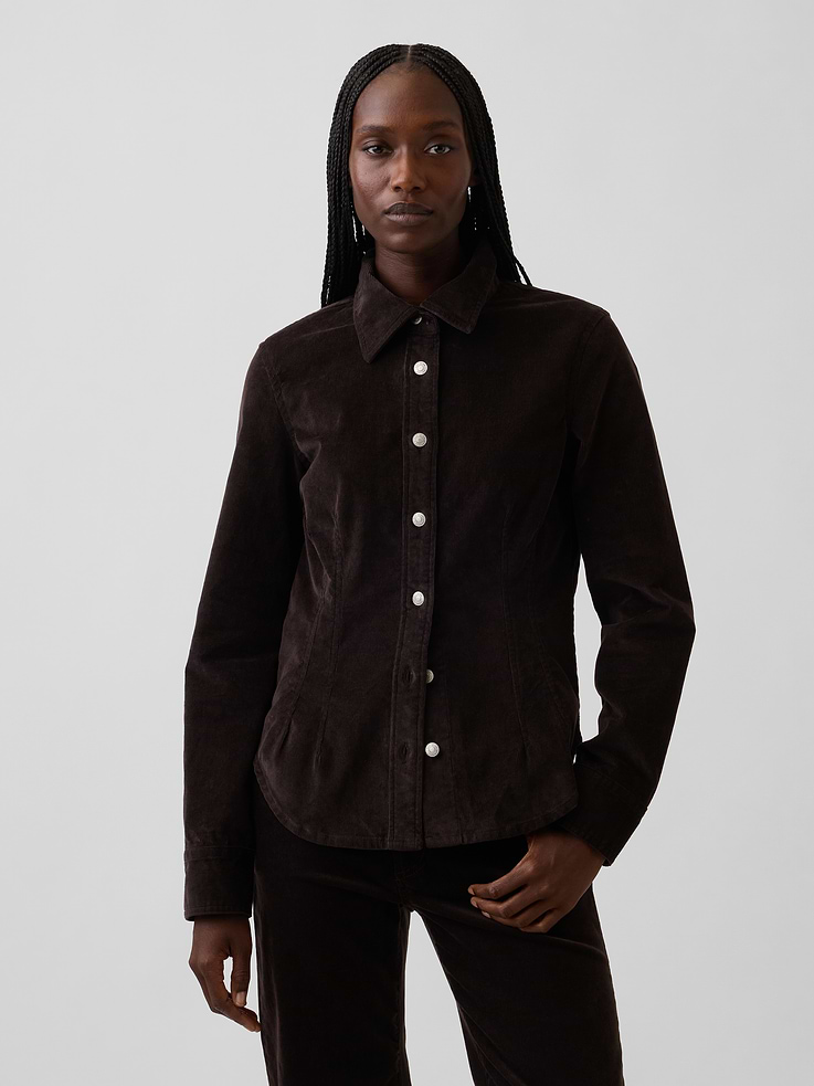 Image number 1 showing, Corduroy Fitted Shirt