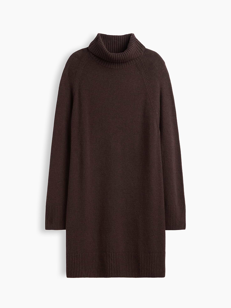 Image number 4 showing, CashSoft Relaxed Turtleneck Mini Dress