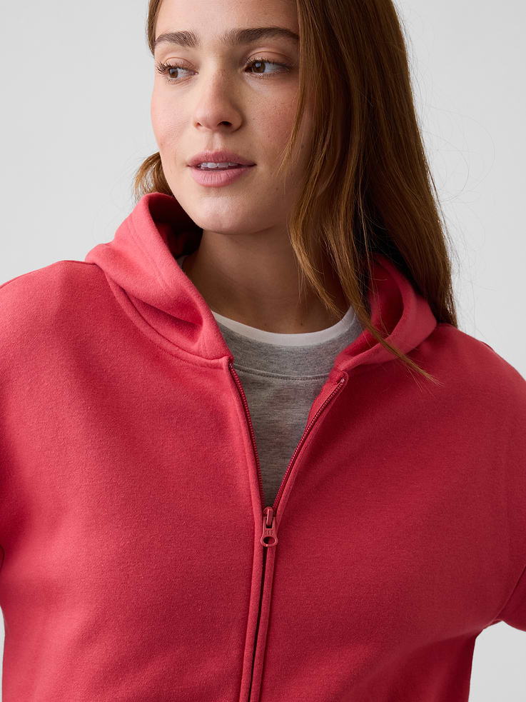 Image 4 of 5, Oversized Fleece Zip Hoodie