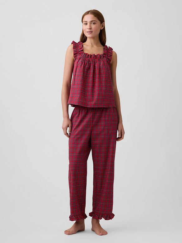 Poplin Ruffle PJ Pants