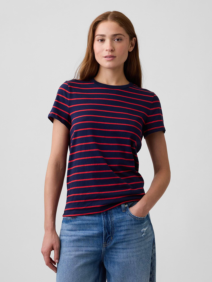 Image 1 of 5, Soft jersey knit., Short sleeves., Crewneck., Product #1179580