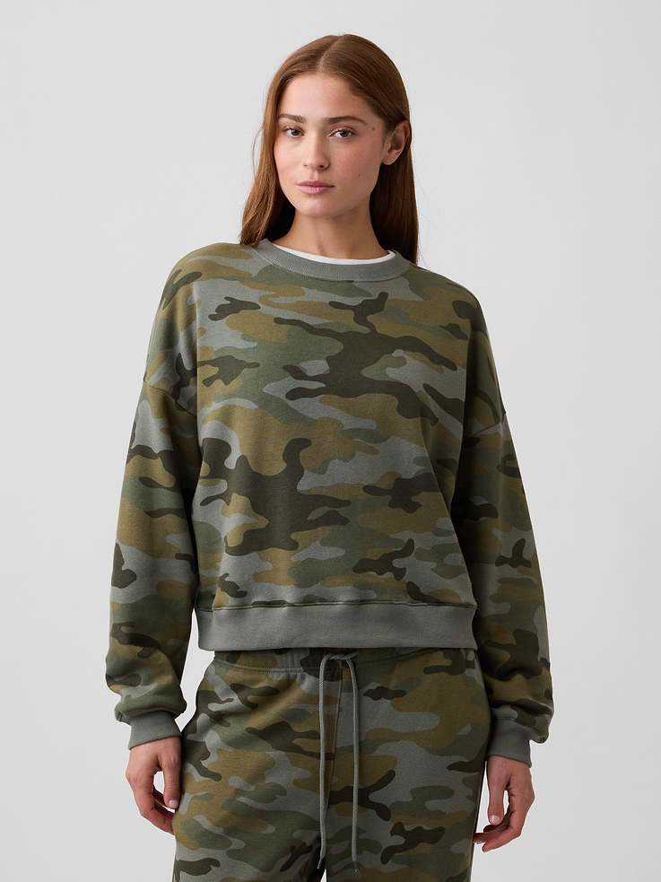 Image number 1 showing, Relaxed Wedge Crewneck Sweatshirt