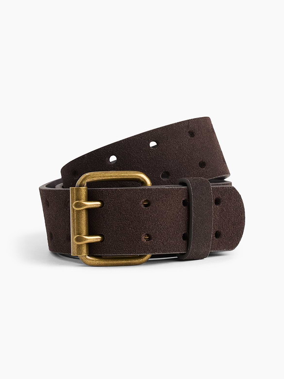 Suede Double-Prong Belt