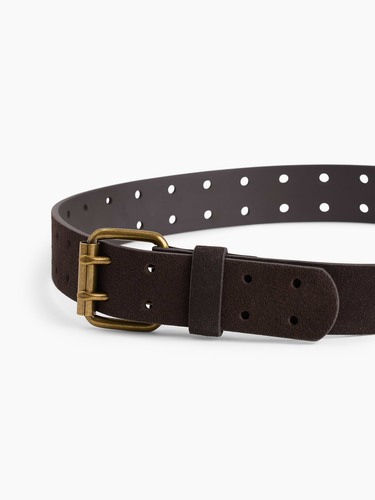 L'image numéro 4 présente Ceinture en suède à boucle à double ardillon