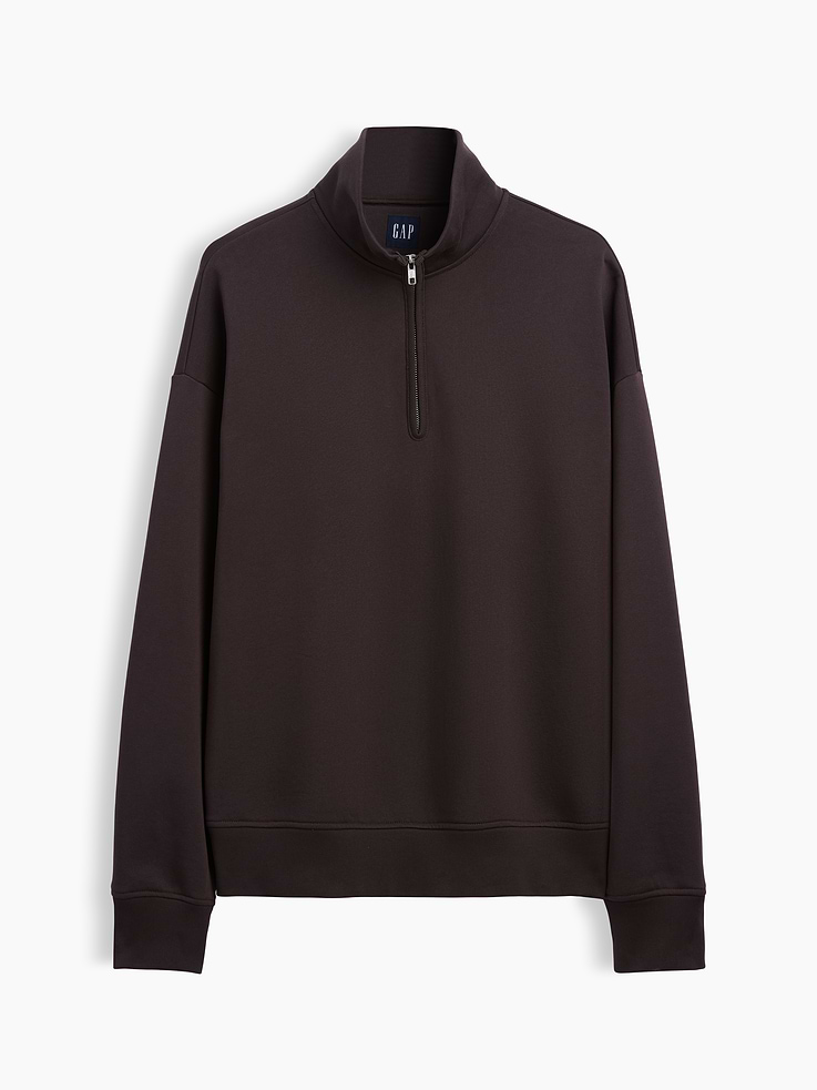 Image number 6 showing, Heavyweight Oversized Quarter-Zip Pullover