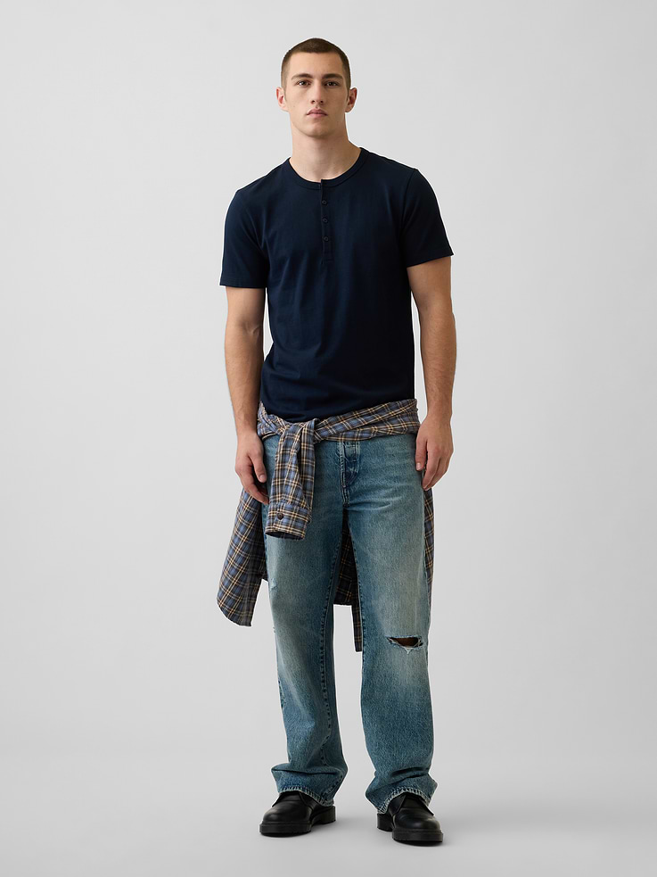 Image 2 of 5, Henley T-Shirt