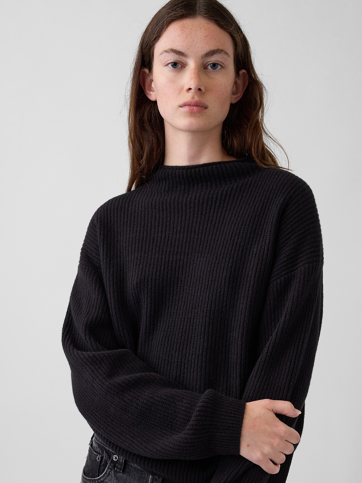 CashSoft Oversized Rollneck Sweater | Gap
