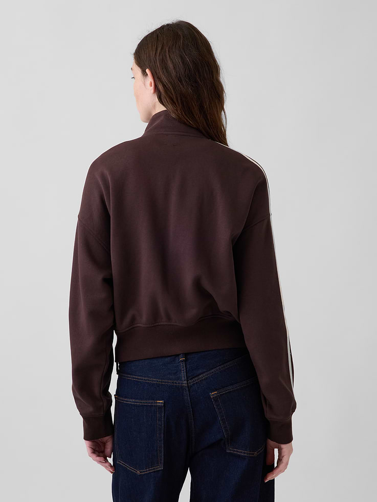 Image 3 of 7, VintageSoft Oversized Mockneck Zip Jacket
