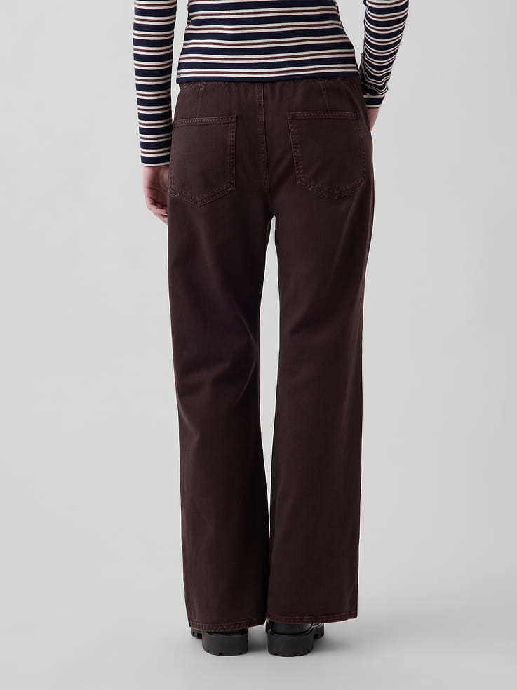 Image 4 of 6, Low Rise Easy Baggy Flare Pants