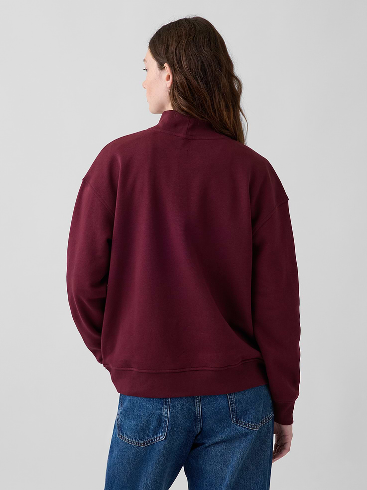 Image number 3 showing, VintageSoft Oversized Mockneck Logo Sweatshirt