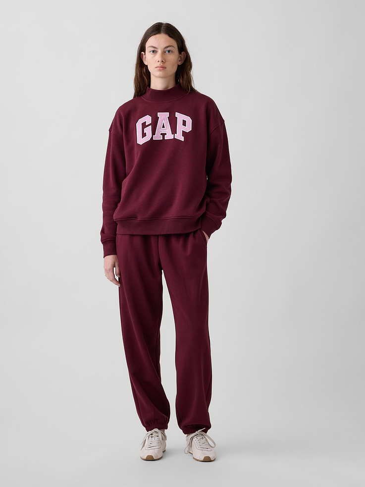 Image number 5 showing, VintageSoft Oversized Mockneck Logo Sweatshirt