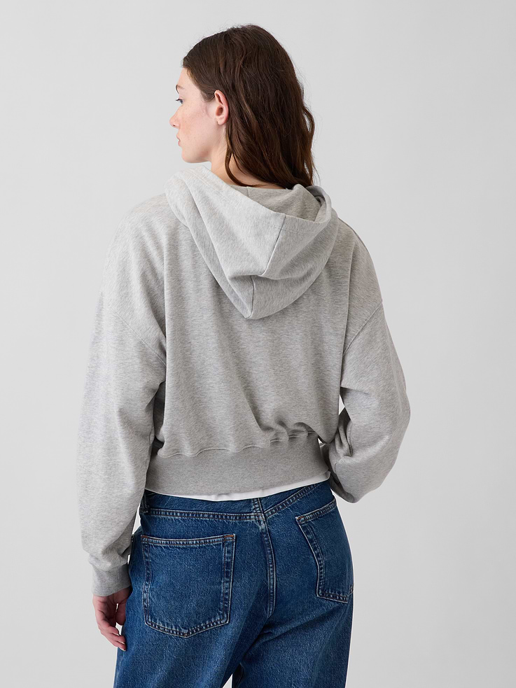 Image 3 of 6, VintageSoft Oversized Henley Hoodie